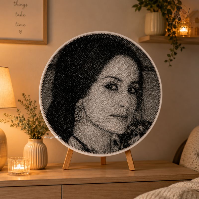 Customize Thread Art Portrait for Your Wife - Surprise Her Today / NEW