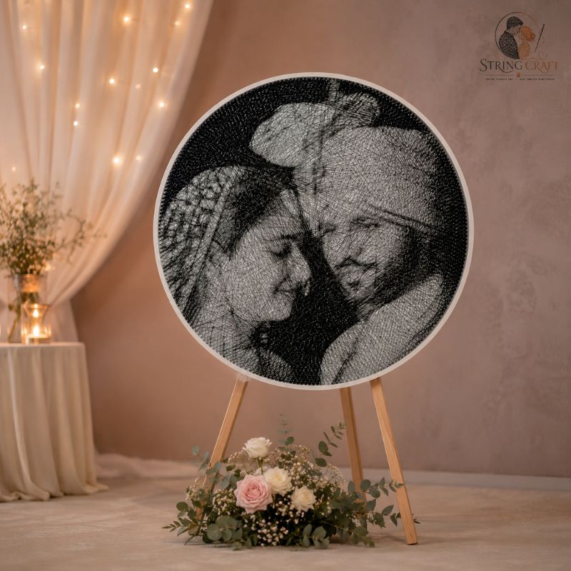 Customized Wedding Thread Art - Perfect Surprise Gift for Couples / NEW