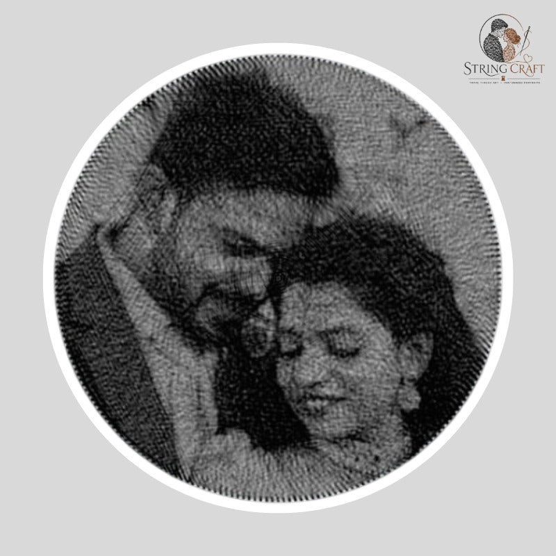 Exclusive Celebrity-Inspired Couple String Art Portrait | Gift for Love - NEW