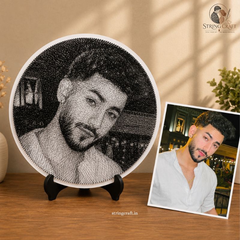 Single Face String Art Portrait | Best Surprise Gift for Him