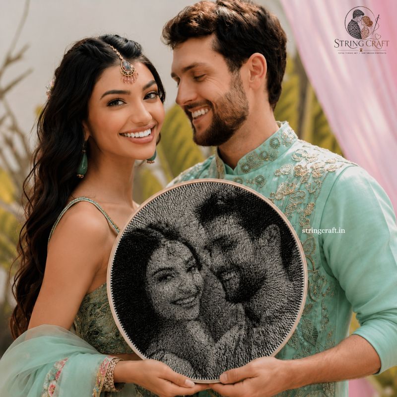 Turn Your Beautiful Memories into Timeless String Art Portrait - NEW