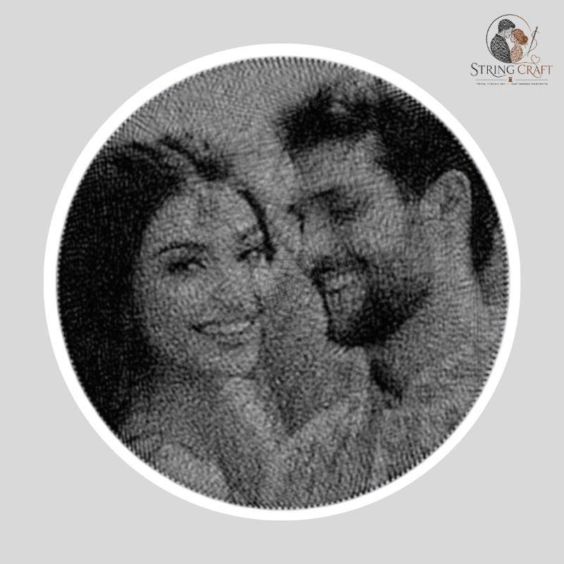Turn Your Beautiful Memories into Timeless String Art Portrait - NEW